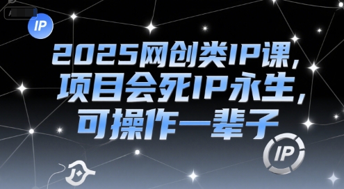 2025网创类IP课,项目会死IP永生,可操作一辈子插图 2025网创类IP课,项目会死IP永生,可操作一辈子