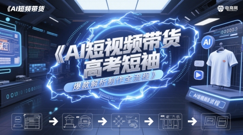 AI短视频带货高考短袖爆款解析制作全流程插图 AI短视频带货高考短袖爆款解析制作全流程