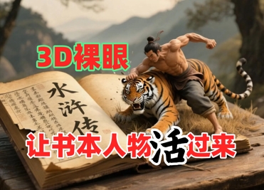 书本人物裸眼3D视频,新的玩法,流量超猛,保姆级教程插图 书本人物裸眼3D视频,新的玩法,流量超猛,保姆级教程