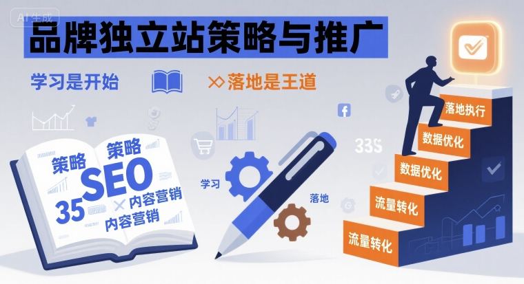 品牌独立站策略与推广,学习是开始,落地是王道插图 品牌独立站策略与推广,学习是开始,落地是王道
