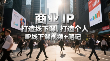 商业IP打造线下课,打造个人 IP线下课视频+笔记插图 商业IP打造线下课,打造个人 IP线下课视频+笔记