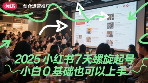 2025小红书7天螺旋起号,小白0基础也可以上手插图 2025小红书7天螺旋起号,小白0基础也可以上手