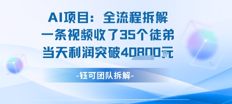 AI收徒变现闭环:一条视频收35人,日入1k+(附完整SOP)插图 AI收徒变现闭环:一条视频收35人,日入1k+(附完整SOP)