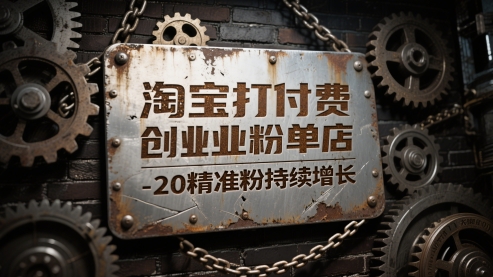 淘宝打付费创业粉单店每天稳定10-20精准粉持续增长【揭秘】插图 淘宝打付费创业粉单店每天稳定10-20精准粉持续增长【揭秘】