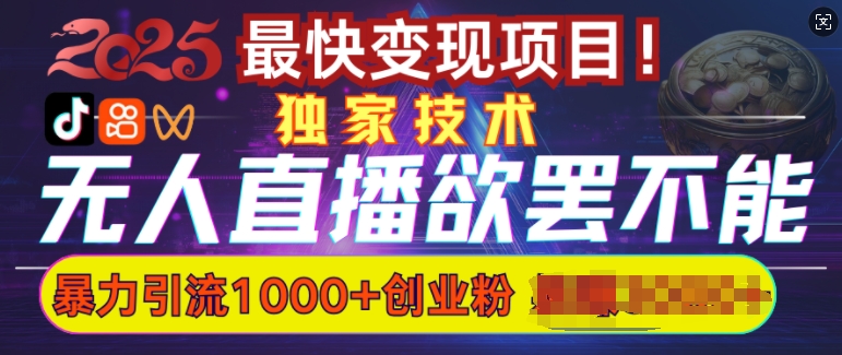 欲罢不能的无人直播引流,超暴力日引流1000+高质量精准创业粉插图 欲罢不能的无人直播引流,超暴力日引流1000+高质量精准创业粉