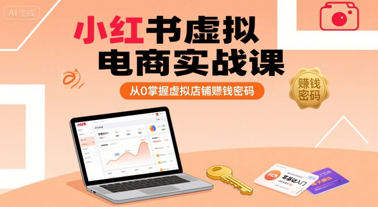 小红书虚拟电商实战课,从0掌握虚拟店铺賺钱密码插图 小红书虚拟电商实战课,从0掌握虚拟店铺賺钱密码
