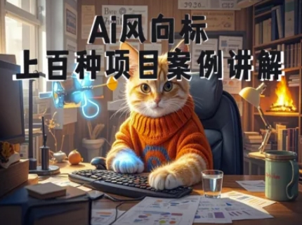 Ai风向标-附100种项目案例玩法-0基础小白到大神ai视频商业应用教学插图 Ai风向标-附100种项目案例玩法-0基础小白到大神ai视频商业应用教学