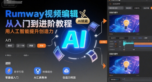 Rumway视频编辑从入门到进阶教程,用人工智能提升创造力插图 Rumway视频编辑从入门到进阶教程,用人工智能提升创造力