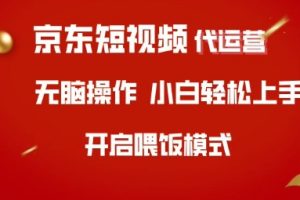 京东短视频代运营，全程喂饭，小白轻松上手【揭秘】