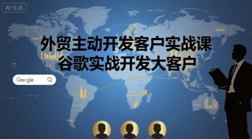 外贸主动开发客户实战课,谷歌实战开发大客户插图 外贸主动开发客户实战课,谷歌实战开发大客户