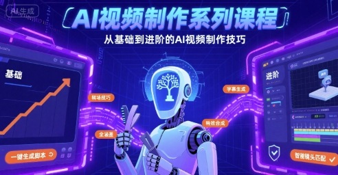 AI视频制作系列课程,从基础到进阶的AI视频制作技巧全涵盖插图 AI视频制作系列课程,从基础到进阶的AI视频制作技巧全涵盖