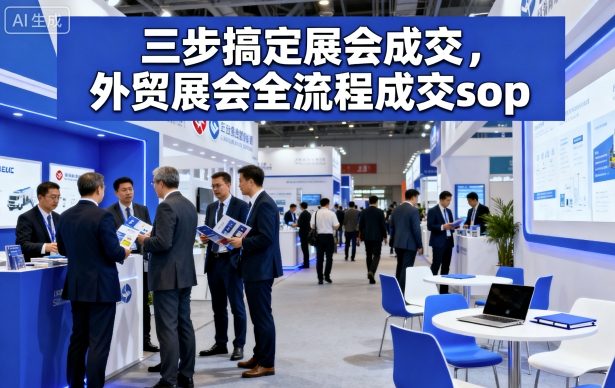 三步搞定展会成交,外贸展会全流程成交sop插图 三步搞定展会成交,外贸展会全流程成交sop