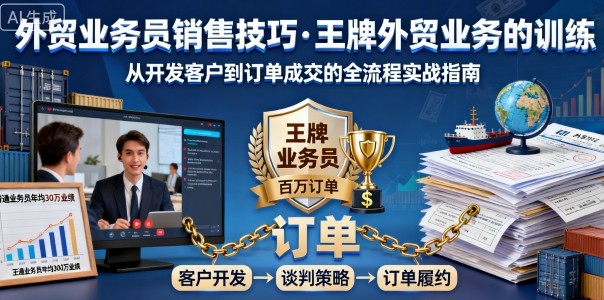 外贸业务员销售技巧,王牌外贸业务的训练插图 外贸业务员销售技巧,王牌外贸业务的训练