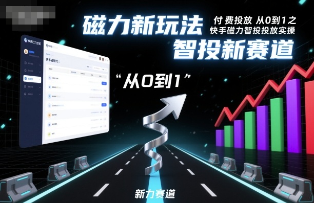 付费投放从0到1之快手磁力智投投放实操,磁力新玩法,智投新赛道插图 付费投放从0到1之快手磁力智投投放实操,磁力新玩法,智投新赛道