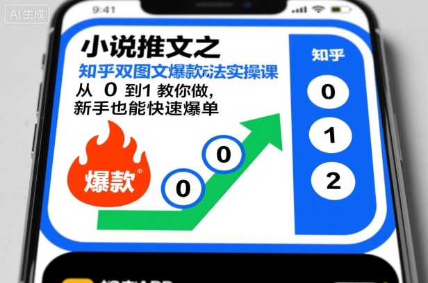小说推文之知乎双图文爆款玩法实操课,从0到1教你做,新手也能快速爆单插图 小说推文之知乎双图文爆款玩法实操课,从0到1教你做,新手也能快速爆单