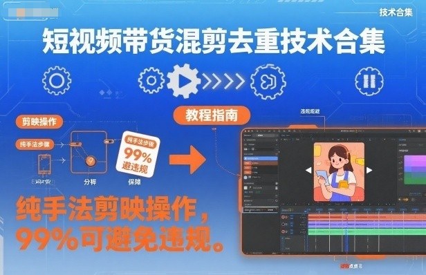 短视频带货混剪去重技术合集,纯手法剪映操作,99%可避免违规插图 短视频带货混剪去重技术合集,纯手法剪映操作,99%可避免违规