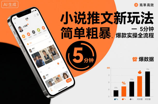 小说推文新玩法,简单粗爆,5分种一个爆款实操全流程插图 小说推文新玩法,简单粗爆,5分种一个爆款实操全流程