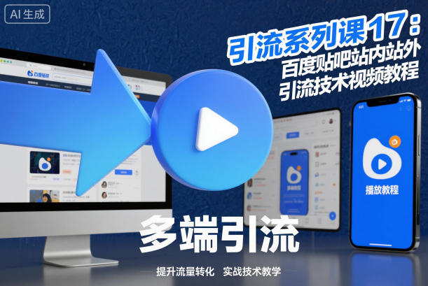 引流系列课17:百度贴吧站内站外引流技术视频教程插图 引流系列课17:百度贴吧站内站外引流技术视频教程