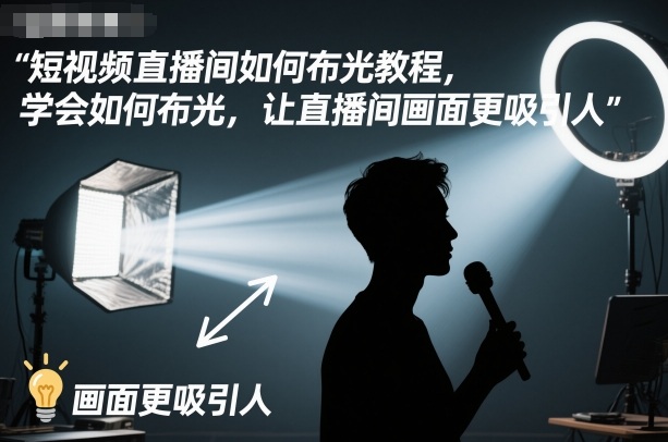 短视频直播间如何布光教程,学会如何布光,让直播间画面更吸引人插图 短视频直播间如何布光教程,学会如何布光,让直播间画面更吸引人