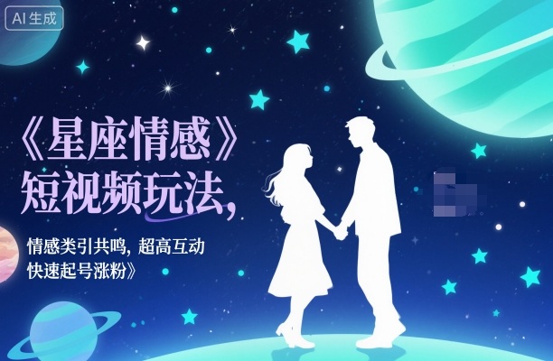 星座情感短视频玩法,情感类引共鸣,超高互动,快速起号涨粉插图 星座情感短视频玩法,情感类引共鸣,超高互动,快速起号涨粉