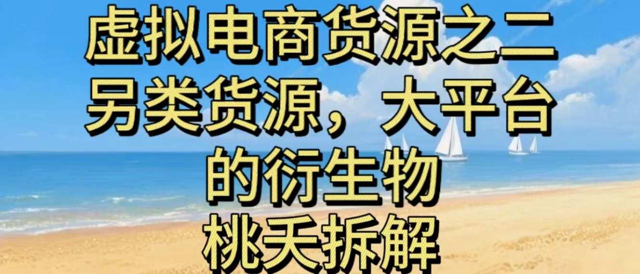 虚拟电商之二—另类的货源,大平台的衍生物插图 虚拟电商之二—另类的货源,大平台的衍生物