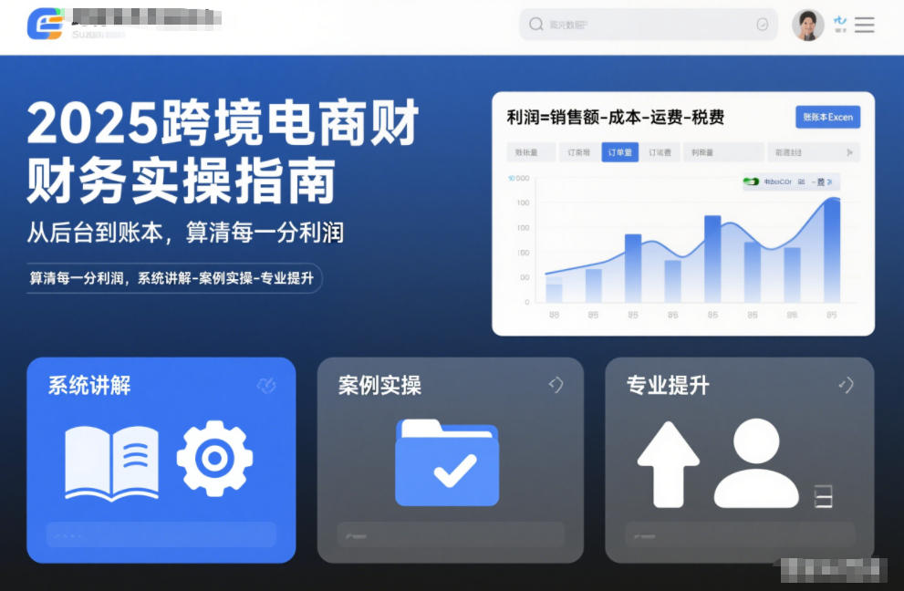 2025跨境电商财务实操指南,从后台到账本,算清每一分利润,系统讲解-案例实操-专业提升插图 2025跨境电商财务实操指南,从后台到账本,算清每一分利润,系统讲解-案例实操-专业提升