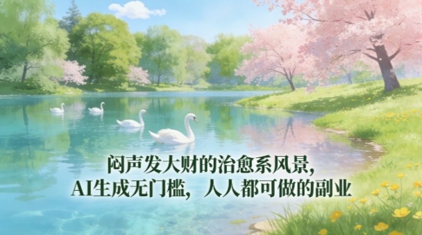 闷声发大财的治愈系风景,AI生成无门槛,人人都可做的副业插图 闷声发大财的治愈系风景,AI生成无门槛,人人都可做的副业