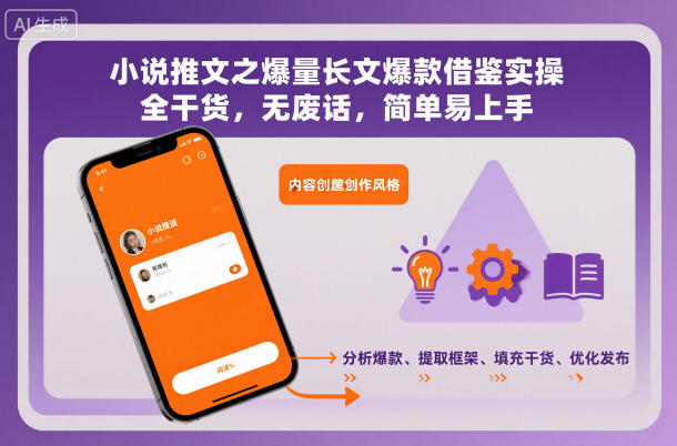 小说推文之爆量长文爆款借鉴实操,全干货,无废话,简单易上手插图 小说推文之爆量长文爆款借鉴实操,全干货,无废话,简单易上手