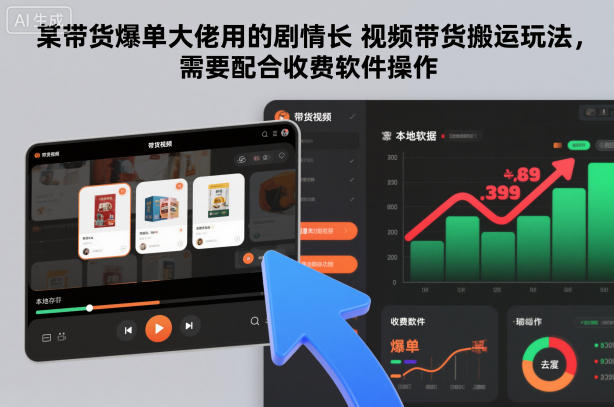 某带货爆单大佬用的剧情长视频带货搬运玩法,需要配合收费软件操作插图 某带货爆单大佬用的剧情长视频带货搬运玩法,需要配合收费软件操作