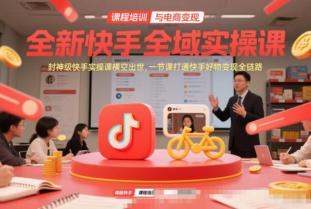 全新快手全域实操课,封神级快手实操课横空出世,一节课打通快手好物变现全链路插图 全新快手全域实操课,封神级快手实操课横空出世,一节课打通快手好物变现全链路插图