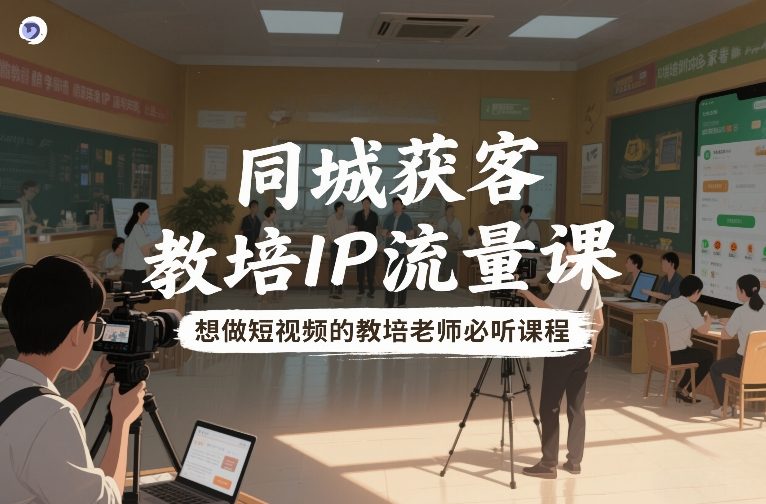 同城获客,教培IP流量课,想做短视频的教培老师必听课程插图 同城获客,教培IP流量课,想做短视频的教培老师必听课程