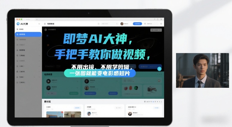 即梦AI大神手把手教你做视频,不用出镜、不用学剪辑,一张图就能变电影感短片插图 即梦AI大神手把手教你做视频,不用出镜、不用学剪辑,一张图就能变电影感短片
