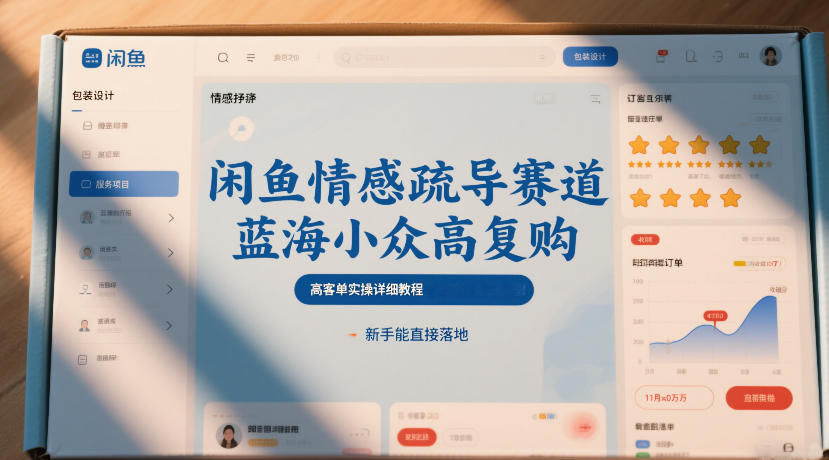 闲鱼情感疏导赛道,蓝海小众高复购,高客单实操详细教程,新手能直接落地插图 闲鱼情感疏导赛道,蓝海小众高复购,高客单实操详细教程,新手能直接落地