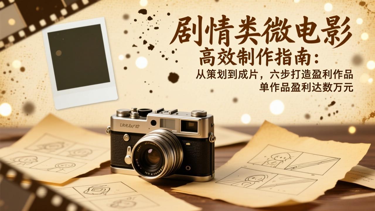 剧情类微电影高效制作指南:从策划到成片,六步打造盈利作品,单作品盈利达数万元插图 剧情类微电影高效制作指南:从策划到成片,六步打造盈利作品,单作品盈利达数万元插图