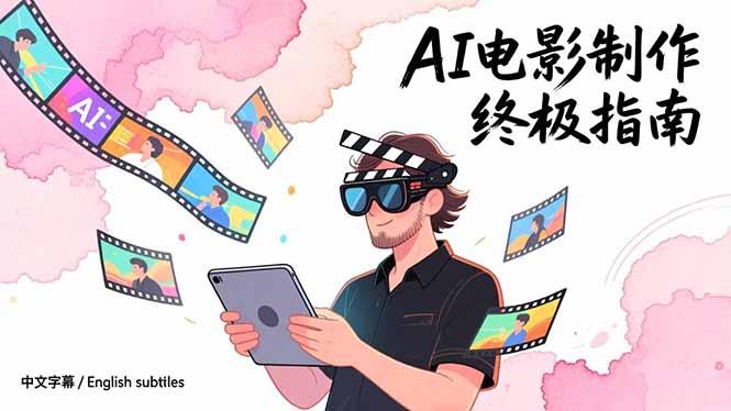 AI电影制作终极指南:从创意到成片,系统掌握智能影视全流程实战课(中英字幕)插图 AI电影制作终极指南:从创意到成片,系统掌握智能影视全流程实战课(中英字幕)插图