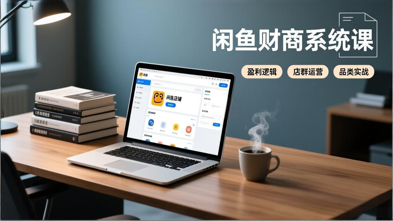 闲鱼财商系统课:从盈利逻辑、店群运营到品类实战,实现稳定月入过万插图 闲鱼财商系统课:从盈利逻辑、店群运营到品类实战,实现稳定月入过万插图