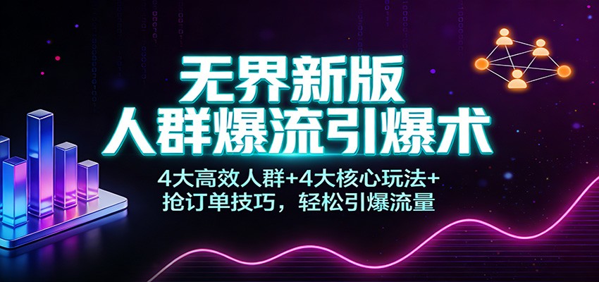 无界新版人群爆流引爆术:4大高效人群+4大核心玩法+抢订单技巧,轻松引爆流量7984 作者:福缘创业网 帖子ID:118937 无界新版人群爆流引爆术:4大高效人群+4大核心玩法+抢订单技巧,轻松引爆流量7984 作者:福缘创业网 帖子ID:118937
