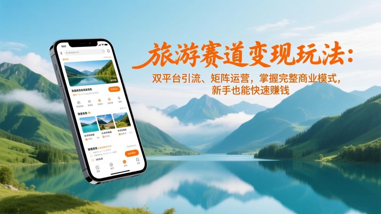 旅游赛道变现玩法:双平台引流、矩阵运营,掌握完整商业模式,新手也能快速赚钱插图 旅游赛道变现玩法:双平台引流、矩阵运营,掌握完整商业模式,新手也能快速赚钱插图