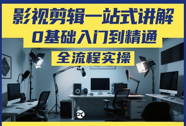 影视剪辑一站式讲解,0基础入门到精通,全流程实操插图 影视剪辑一站式讲解,0基础入门到精通,全流程实操