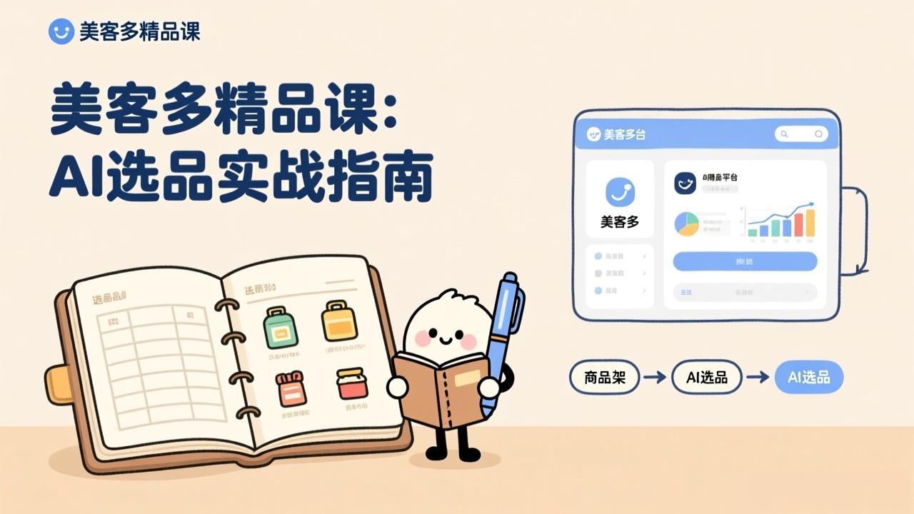 AI+美客多精品课,工具实操、数据选品、AI优化,新手也能快速上手,月入5000+美元插图 AI+美客多精品课,工具实操、数据选品、AI优化,新手也能快速上手,月入5000+美元插图