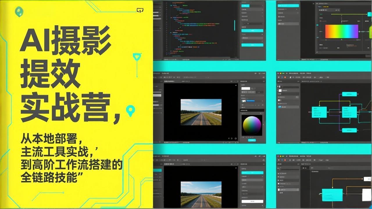 AI+摄影提效实战营,从本地部署,主流工具实战,到高阶工作流搭建的全链路技能插图 AI+摄影提效实战营,从本地部署,主流工具实战,到高阶工作流搭建的全链路技能插图
