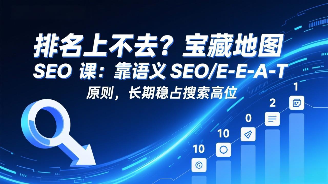 排名上不去?宝藏地图 SEO 课:靠语义 SEO+E-E-A-T 原则,长期稳占搜索高位插图 排名上不去?宝藏地图 SEO 课:靠语义 SEO+E-E-A-T 原则,长期稳占搜索高位插图