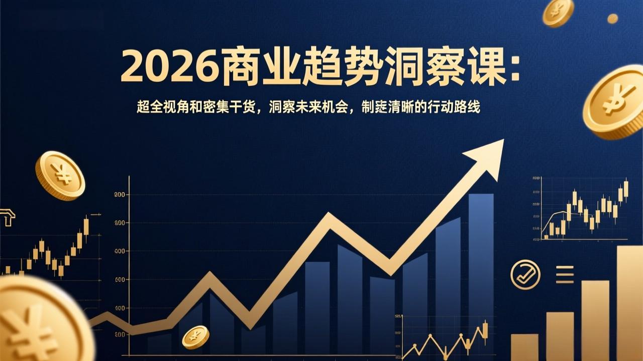 2026商业趋势洞察课：超全视角和密集干货，洞察未来机会，制定清晰的行动路线插图