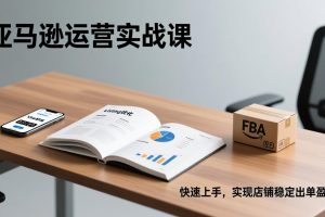 亚马逊运营实战课,Listing优化、Vine秒杀、FBA发货,快速上手,实现店铺稳定出单盈利