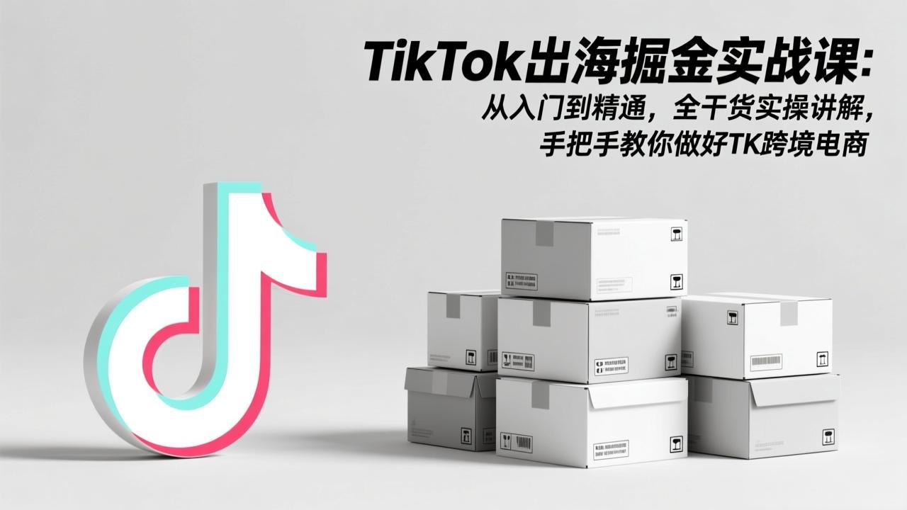 TikTok出海掘金实战课：从入门到精通，全干货实操讲解，手把手教你做好TK跨境电商插图