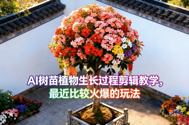 AI树苗植物生长过程剪辑教学,最近比较火爆的玩法插图 AI树苗植物生长过程剪辑教学,最近比较火爆的玩法
