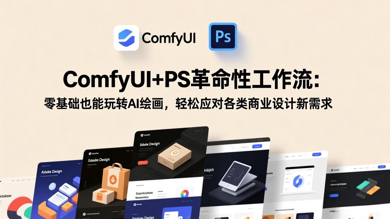 ComfyUI+PS革命性工作流:零基础也能玩转AI绘画,轻松应对各类商业设计新需求插图 ComfyUI+PS革命性工作流:零基础也能玩转AI绘画,轻松应对各类商业设计新需求插图