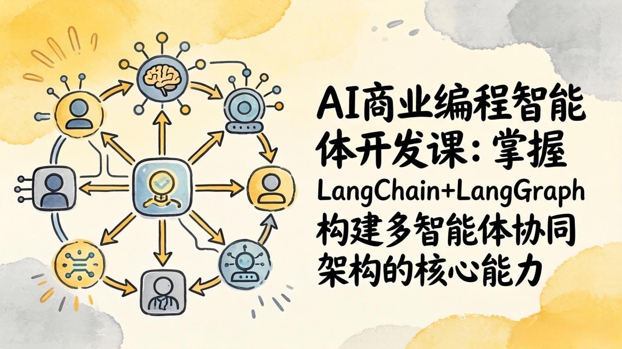 AI商业编程智能体开发课:掌握LangChain+LangGraph构建多智能体协同架构的核心能力插图 AI商业编程智能体开发课:掌握LangChain+LangGraph构建多智能体协同架构的核心能力插图