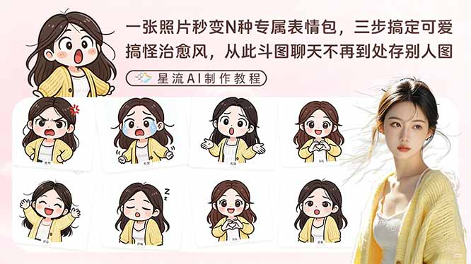 一张照片秒变N种专属表情包,三步搞定可爱搞怪治愈风,从此斗图聊天不再到处存别人图插图 一张照片秒变N种专属表情包,三步搞定可爱搞怪治愈风,从此斗图聊天不再到处存别人图插图