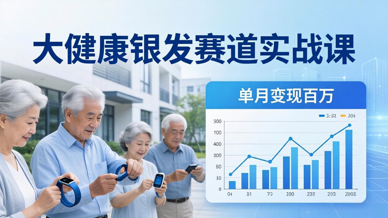 大健康银发赛道实战课:拆解视频号线索型 IP 单月变现百万逻辑,教你精准获客高效变现插图 大健康银发赛道实战课:拆解视频号线索型 IP 单月变现百万逻辑,教你精准获客高效变现插图